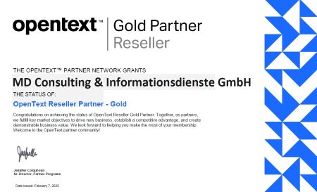 MD-Consulting-Gupta-OpenText-Gold-Partner-Partnerschaft-Certificate-Zertifikat-Support-Team-Developer-SQLBase-Report-Builder-TDMobile-Brava-Zusammenarbeit